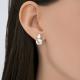 Серебряные серьги SOKOLOV 92025326 с фианитом и празиолитом