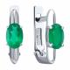 Серебряные серьги SOKOLOV 92025348 с агатом