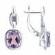 Серебряные серьги SOKOLOV 92025382 с аметистом