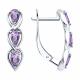 Серебряные серьги SOKOLOV 92025387 с аметистом