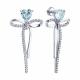 Серебряные серьги SOKOLOV 92025395 с топазом и фианитом