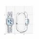 Серебряные серьги SOKOLOV 92025399 с топазом и фианитом