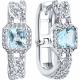 Серебряные серьги SOKOLOV 92025399 с топазом и фианитом