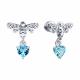 Серебряные серьги SOKOLOV 92025437 с топазом и фианитом