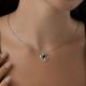 Серебряная подвеска SOKOLOV 92030003-91 с фианитом и гранатом