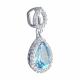 Серебряная подвеска SOKOLOV 92030292-91 с топазом и фианитом