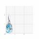 Серебряная подвеска SOKOLOV 92030310-91 с топазом и фианитом