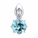 Серебряная подвеска SOKOLOV 92030350-91 с топазом и фианитом