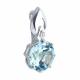 Серебряная подвеска SOKOLOV 92030350-91 с топазом и фианитом