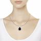 Серебряная подвеска SOKOLOV 92030563 с фианитом и агатом