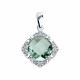Серебряная подвеска SOKOLOV 92030569 с фианитом и кварцем