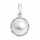 Серебряная подвеска SOKOLOV 92030732-91 с жемчугом
