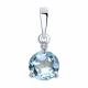 Серебряная подвеска SOKOLOV 92030776-91 с топазом и фианитом