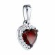 Серебряная подвеска SOKOLOV 92030780-91 с фианитом и гранатом