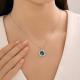 Серебряная подвеска SOKOLOV 92030826 с фианитом и кварцем