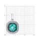 Серебряная подвеска SOKOLOV 92030826 с фианитом и кварцем
