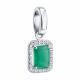 Серебряная подвеска SOKOLOV 92030875 с фианитом и агатом