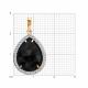 Серебряная подвеска SOKOLOV 92030909 с фианитом и агатом