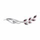 Серебряная брошь SOKOLOV 92040045-91 с гранатом