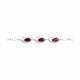 Серебряный браслет SOKOLOV 92050092-91 с фианитом и гранатом
