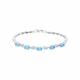 Серебряный браслет SOKOLOV 92050094-91 с топазом и фианитом