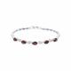 Серебряный браслет SOKOLOV 92050095-91 с фианитом и гранатом