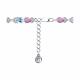 Серебряный браслет SOKOLOV 92050107-91 с топазом, фианитом и аметистом