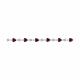 Серебряный браслет SOKOLOV 92050150-91 с фианитом и гранатом