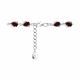 Серебряный браслет SOKOLOV 92050161-91 с фианитом и гранатом