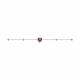 Серебряный браслет SOKOLOV 92050165-91 с фианитом и гранатом