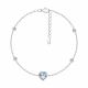 Серебряный браслет SOKOLOV 92050168-91 с топазом и фианитом