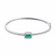 Серебряный браслет SOKOLOV 92050200 с фианитом и агатом