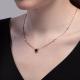 Серебряное колье SOKOLOV 92070076-91 с фианитом и гранатом