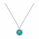 Серебряное колье SOKOLOV 92070084-91 с фианитом и ситаллом