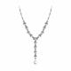 Серебряное колье SOKOLOV 92070086-91 с фианитом и жемчугом