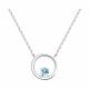 Серебряное колье SOKOLOV 92070100-91 с топазом