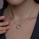 Серебряное колье SOKOLOV 92070100-91 с топазом