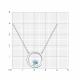 Серебряное колье SOKOLOV 92070100-91 с топазом