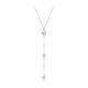 Серебряное колье SOKOLOV 92070121 с фианитом и горным хрусталём
