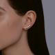 Серьги из золочёного серебра Diamant 93-120-02102-2 с фианитом