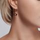 Серьги из золочёного серебра Diamant 93-121-01820-1 с фианитом