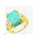 Кольцо из лимонного серебра Diamant с амазонитом 93-310-00961-1