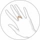 Кольцо из золочёного серебра SOKOLOV 93010316 с фианитом и эмалью