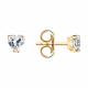 Серьги из золочёного серебра SOKOLOV 93020648-91 с фианитом