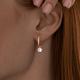 Серьги из золочёного серебра SOKOLOV 93020908-91 с фианитом