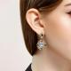 Серьги из лимонного серебра SOKOLOV 93020937-91 с фианитом