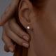 Серьги из золочёного серебра SOKOLOV 93021187-91 с жемчугом