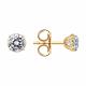 Серьги из золочёного серебра SOKOLOV 93022260-91 с фианитом