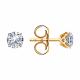 Серьги из золочёного серебра SOKOLOV 93022269-91 с фианитом