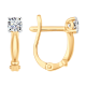 Серьги из золочёного серебра SOKOLOV 93022378 с фианитом